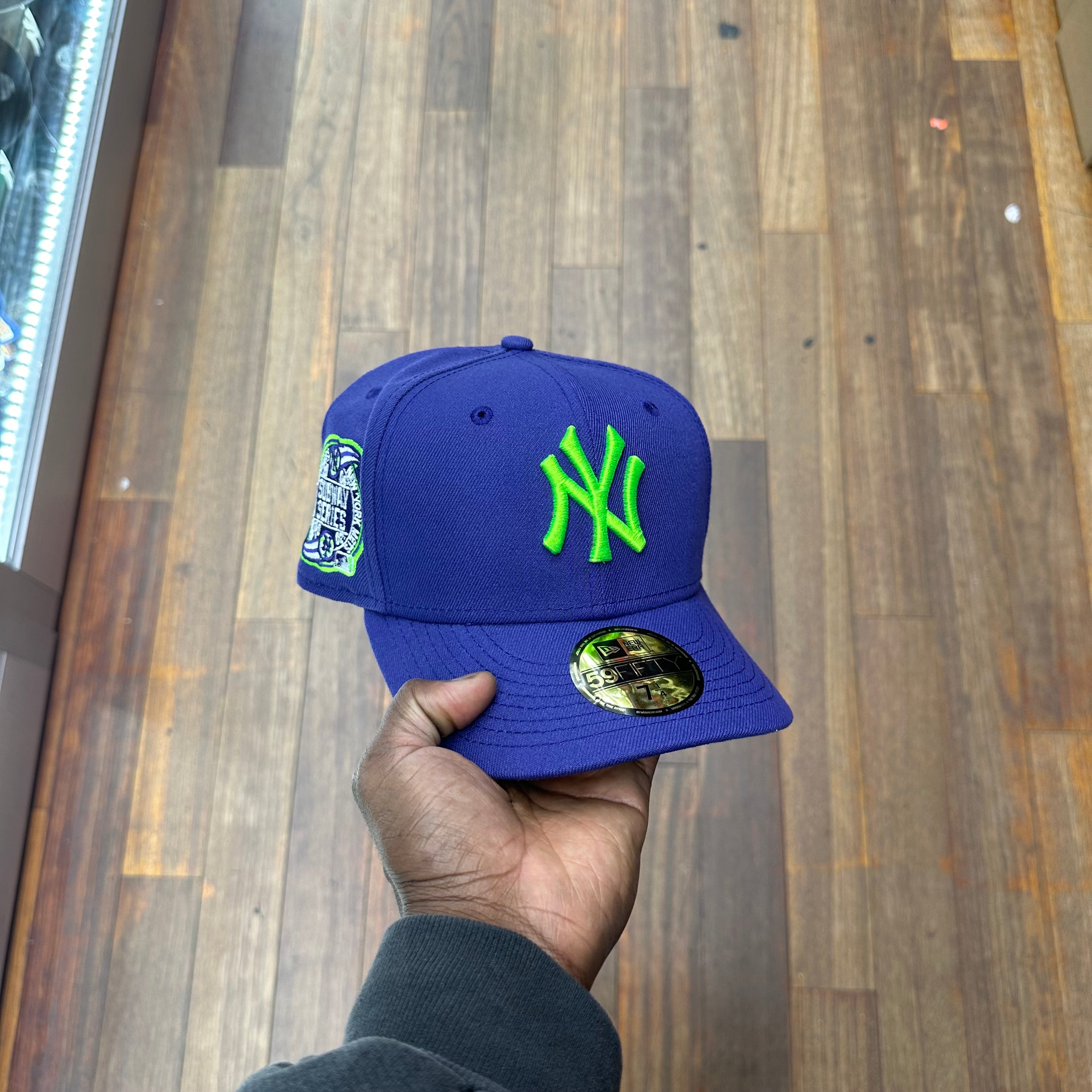 New York Yankees All Purple Lime Green Logo SWS