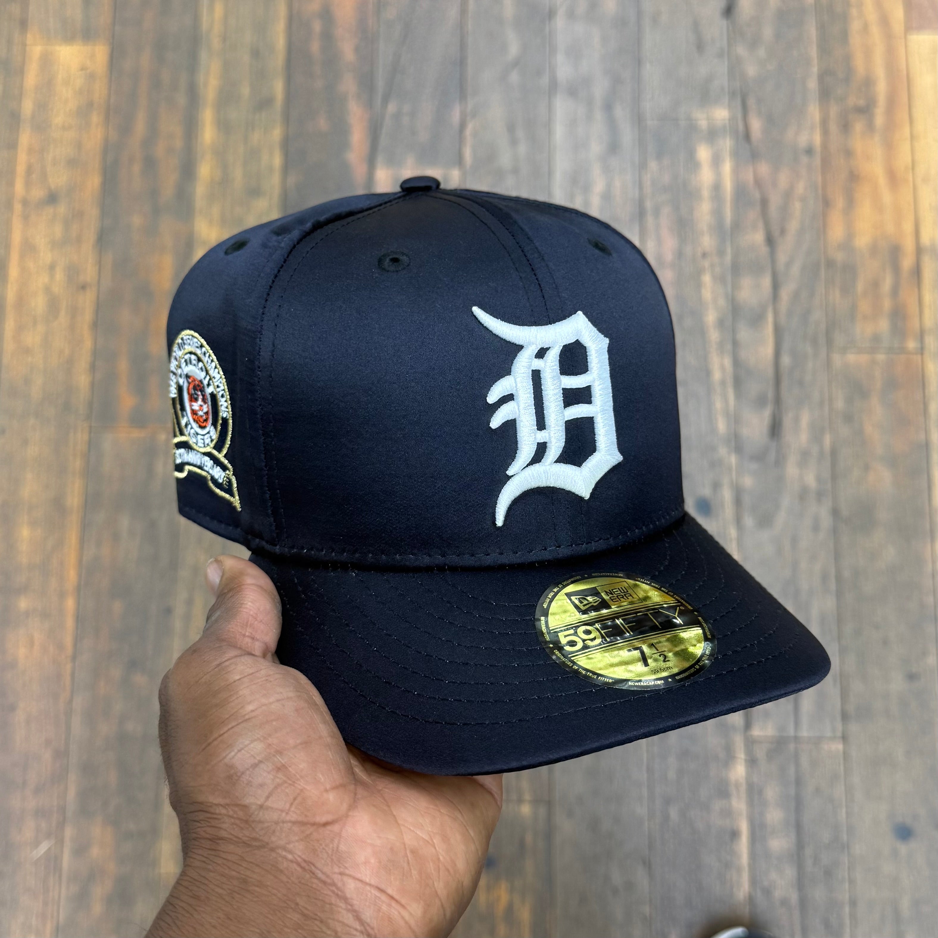 Detroit Tigers Navy Satin 50th Anniversary