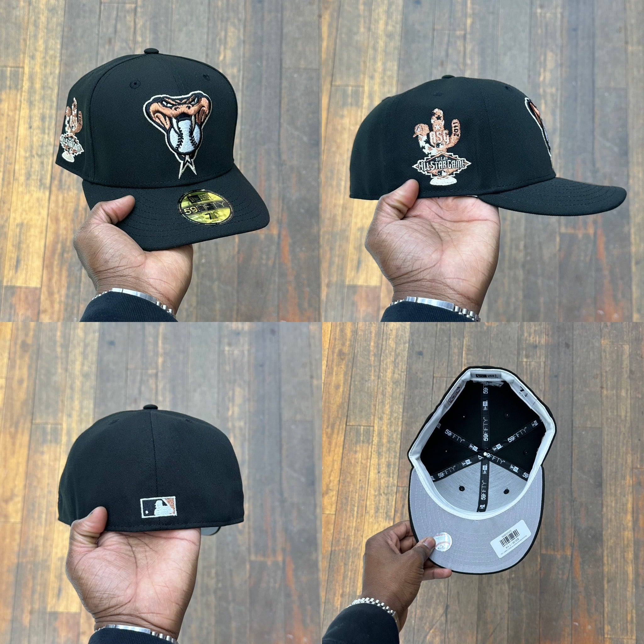 Arizona Diamond Backs All Black Copper Logo 2011 ASG