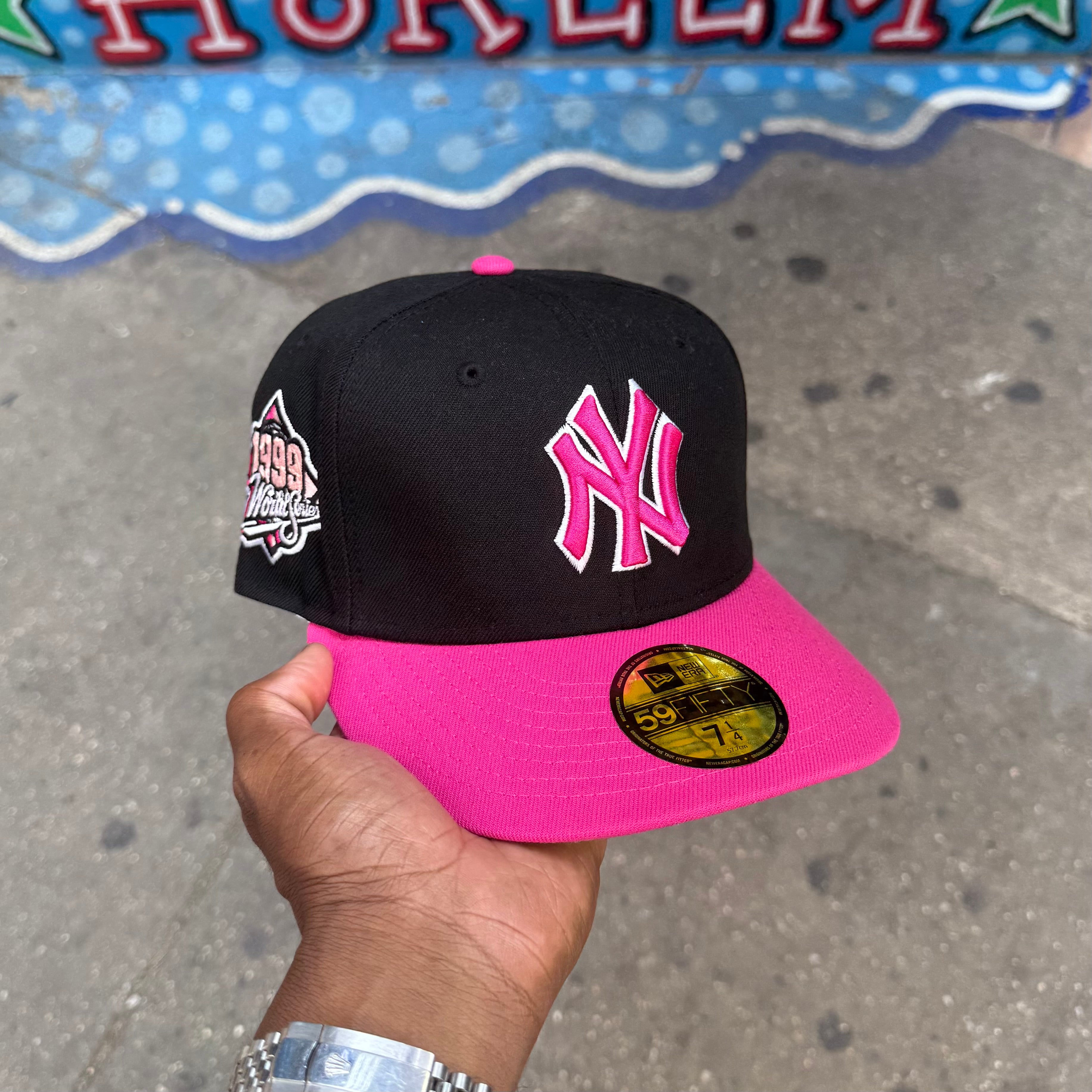 New York Yankees Black and Pink Pink Patch 1999 World Series