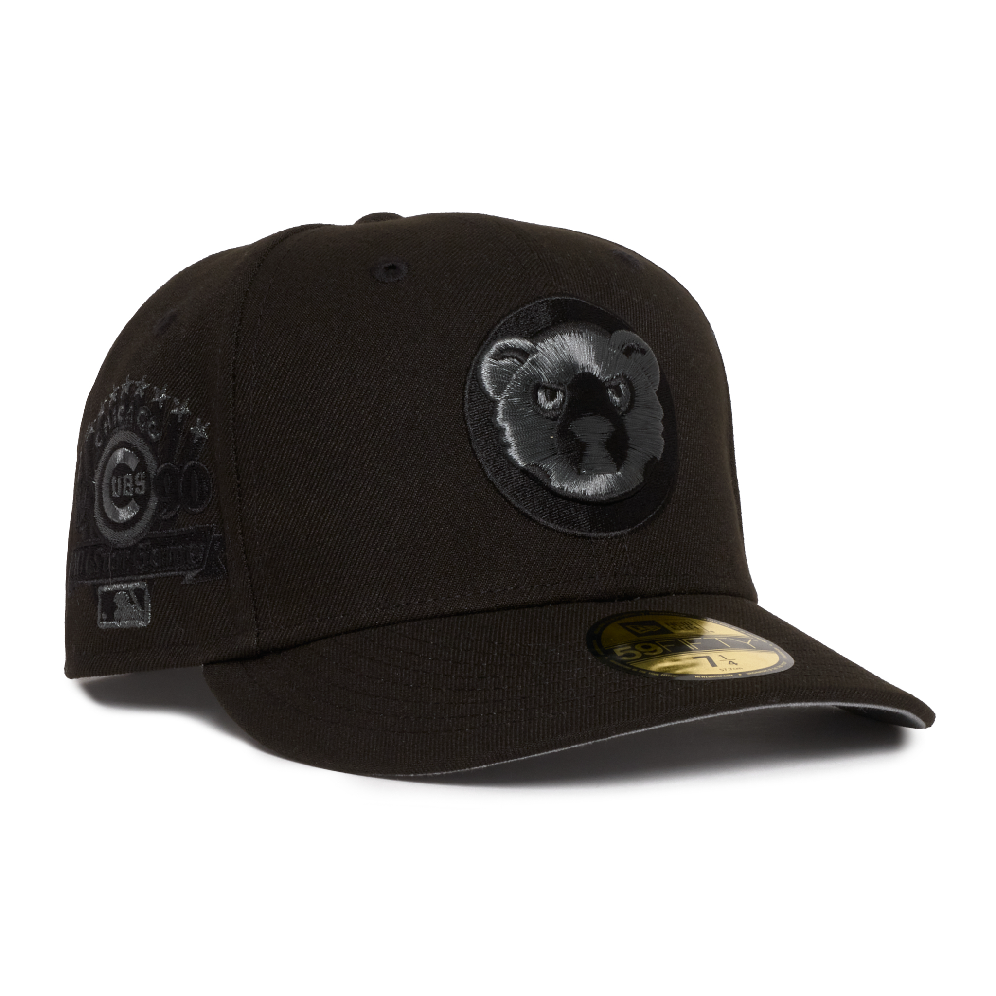 Chicago Cubs Black on Black Silver Logo 1990All Star Game