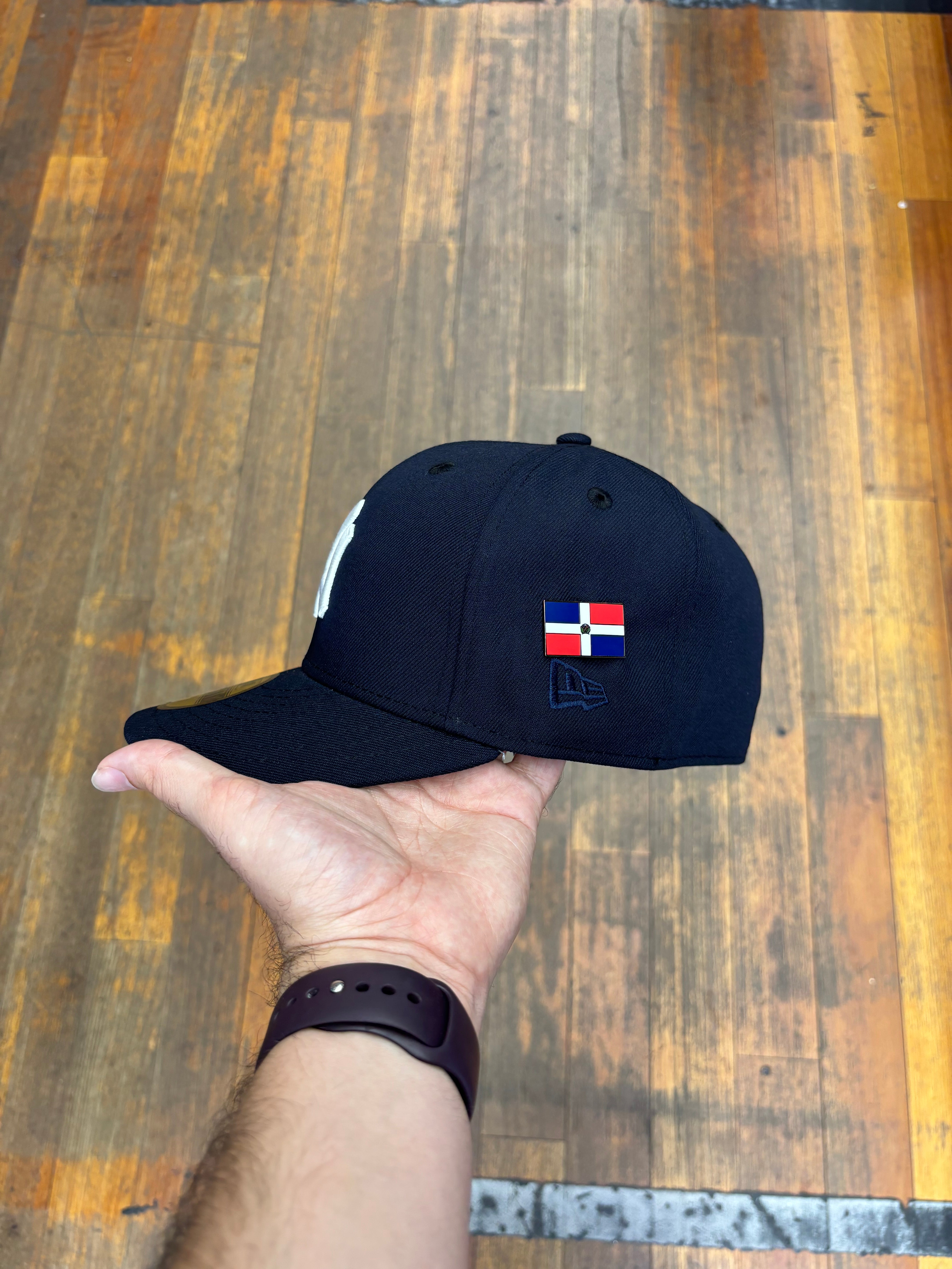 New York Yankees All Navy Blue Dominican Republic Flag