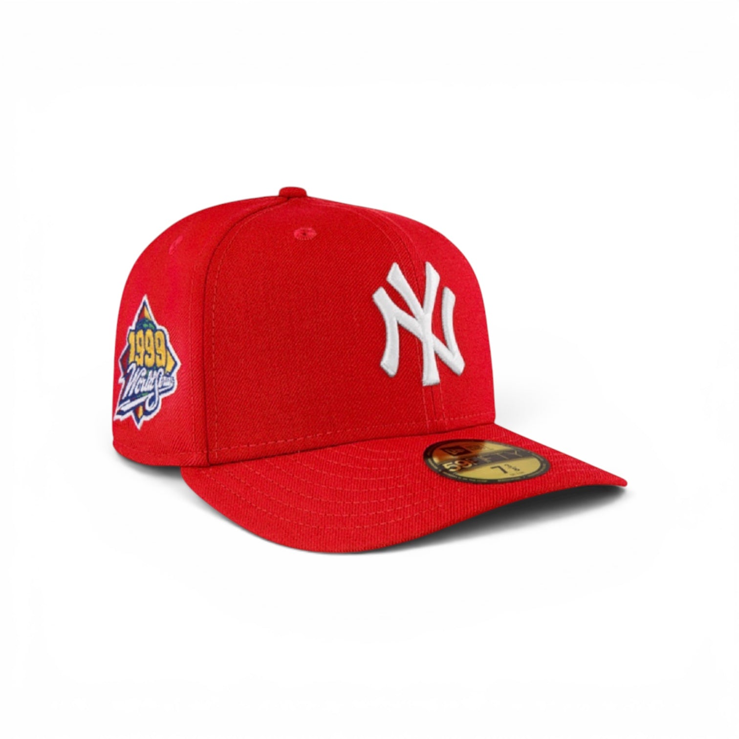 New York Yankees Red Flat Back 1999 World Series Grey UV