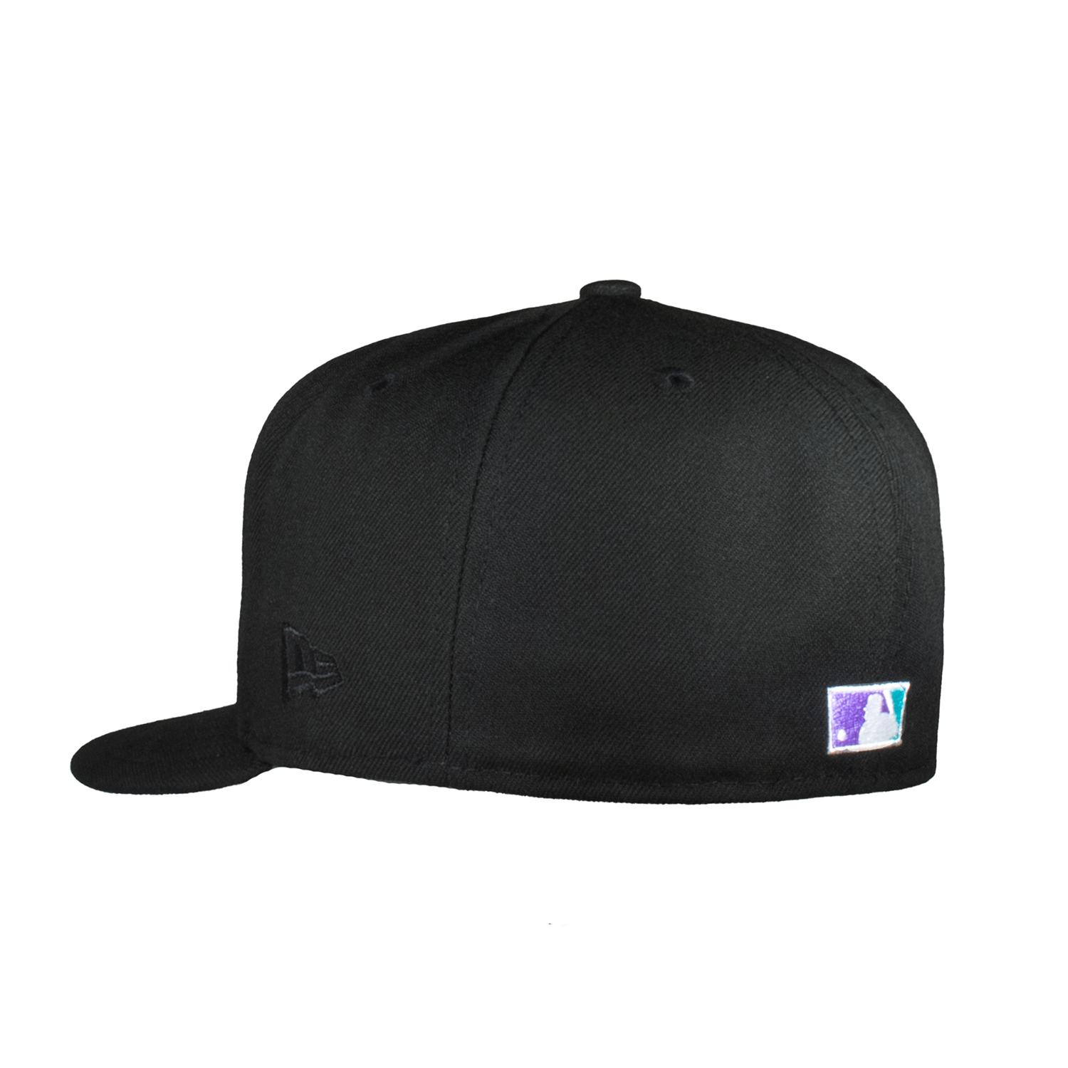 Arizona Diamond Backs All Black Chain Stitch Logo Script