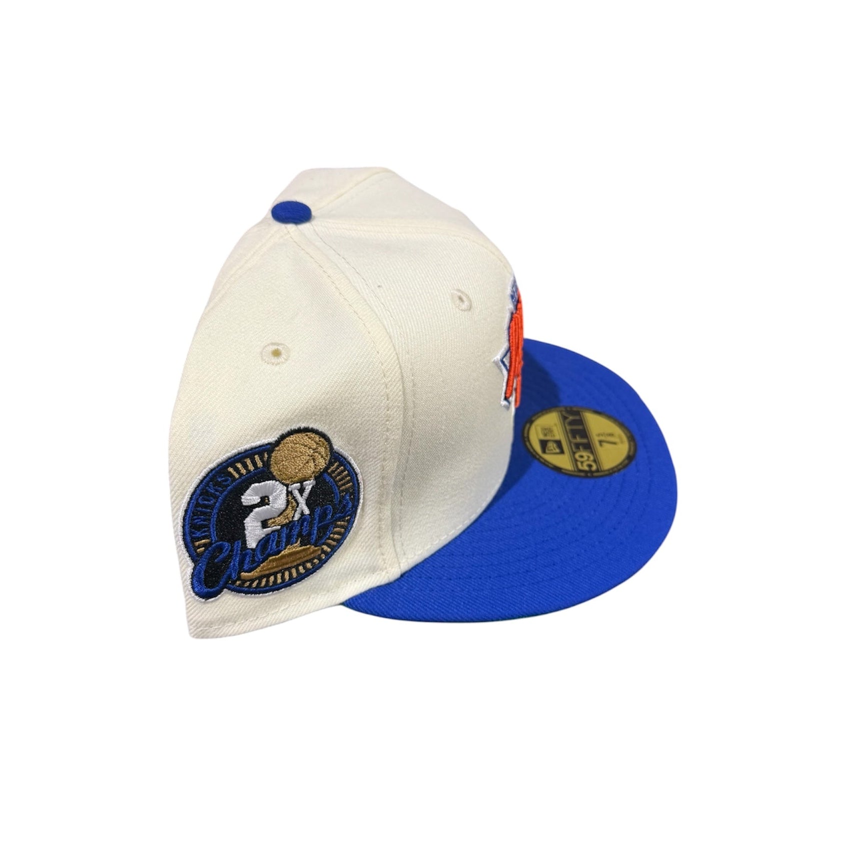 New York Knicks chrome and blue 2X champs