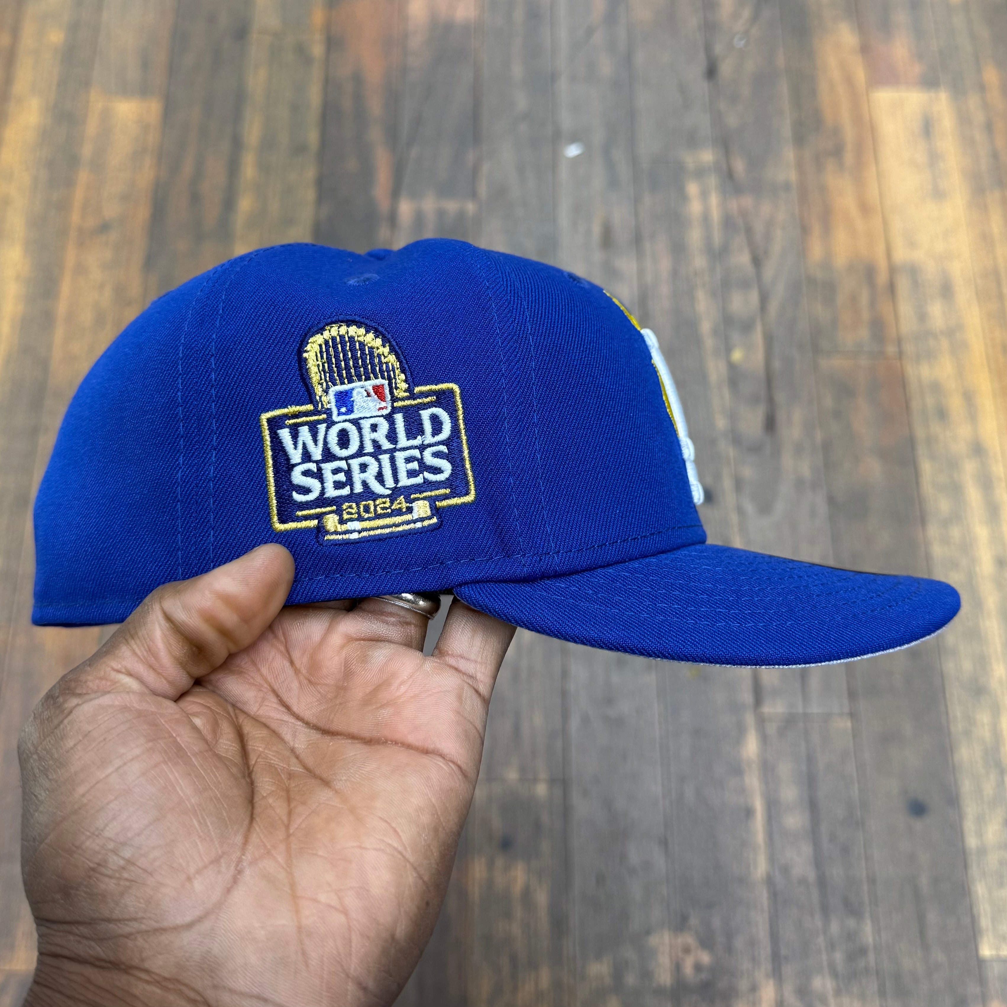 Los Angeles Dodgers Flames Logo Royal Blue 2024 World Series