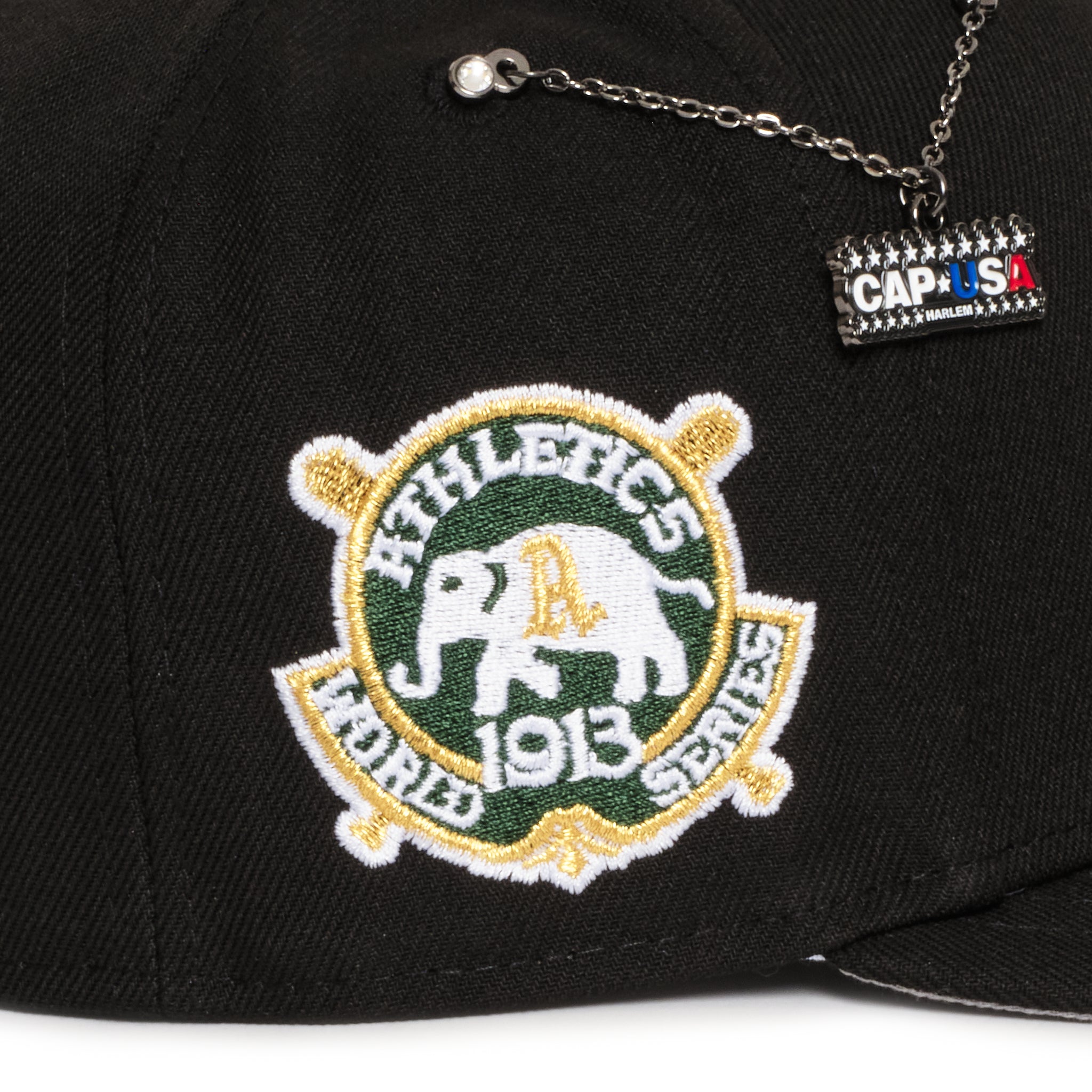 Oakland Athletics Black Script 1913 World Series Grey uv