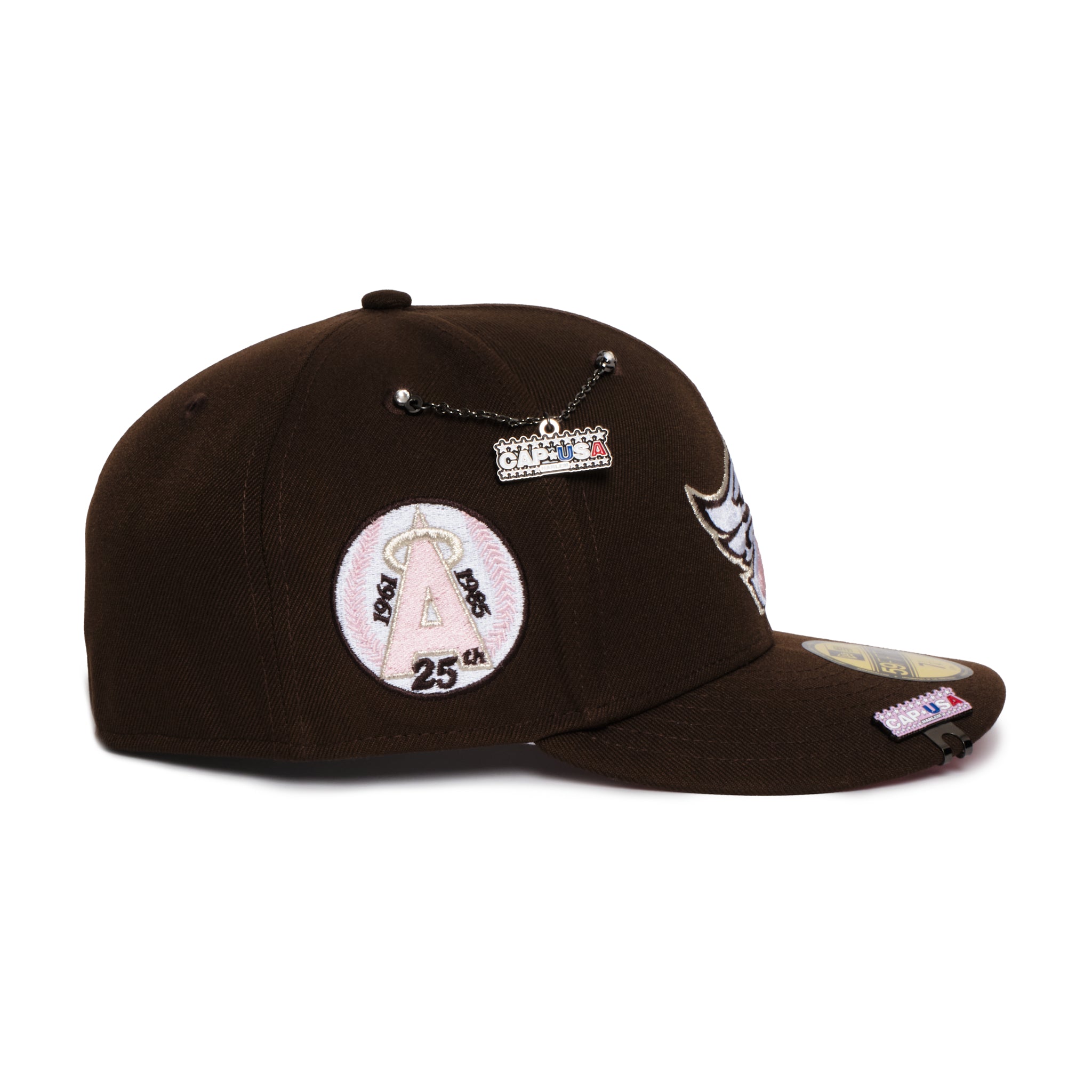 Anaheim Angels Walnut Brown Pink UV 25Th Anniversary