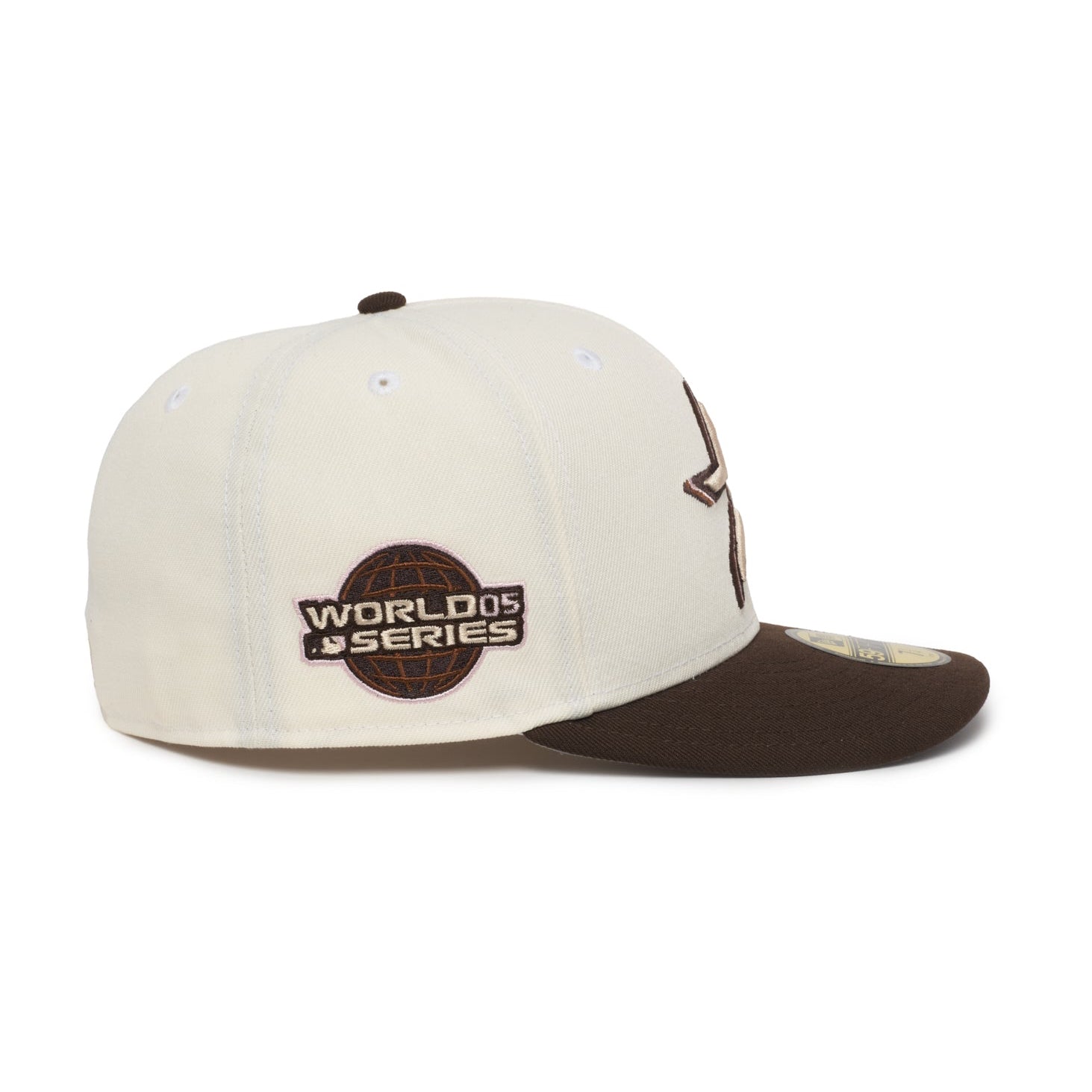 Houston Astros Creme and Brown 3D Neapolitan Star logo 2005 World Series