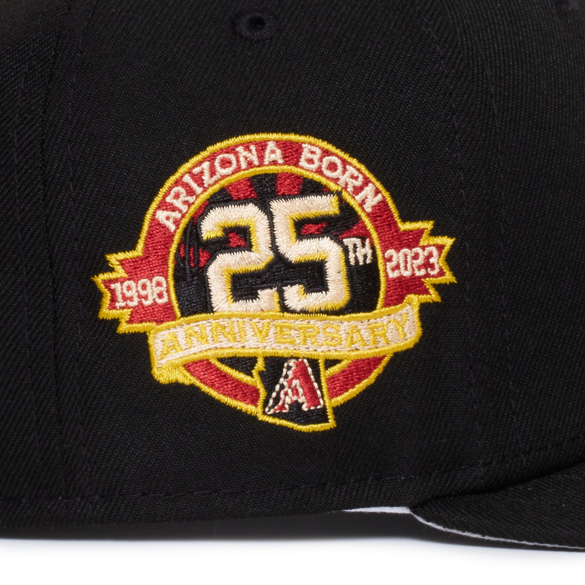 Arizona Diamond Backs All Black Burgundy Logo 25Th Anniversary