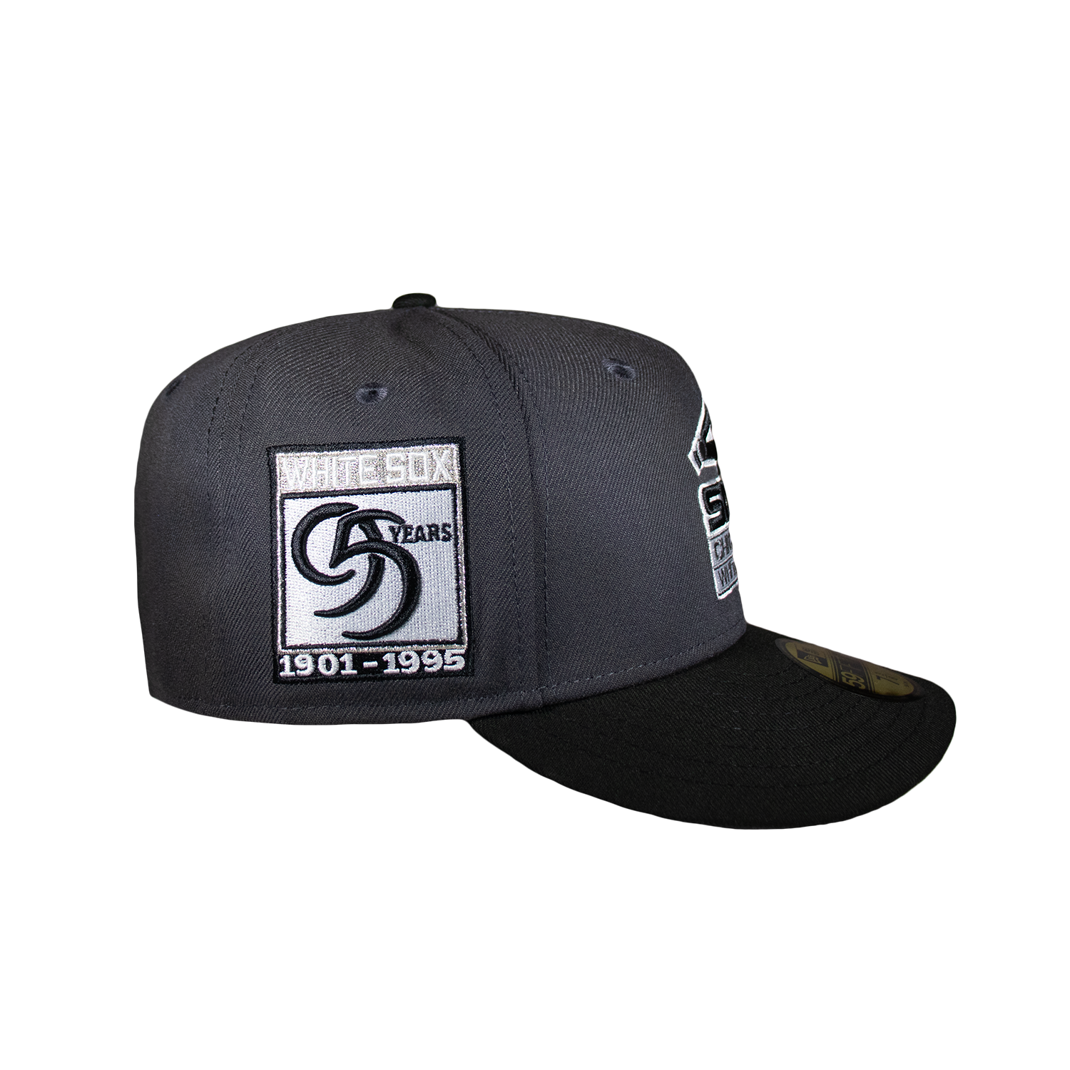Chicago White Sox Dark Grey and Black 95 Years