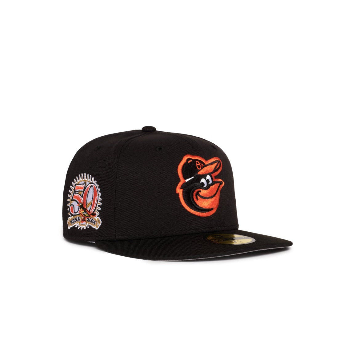 Baltimore Orioles All Black Cartoon Bird 50Th Anniversary