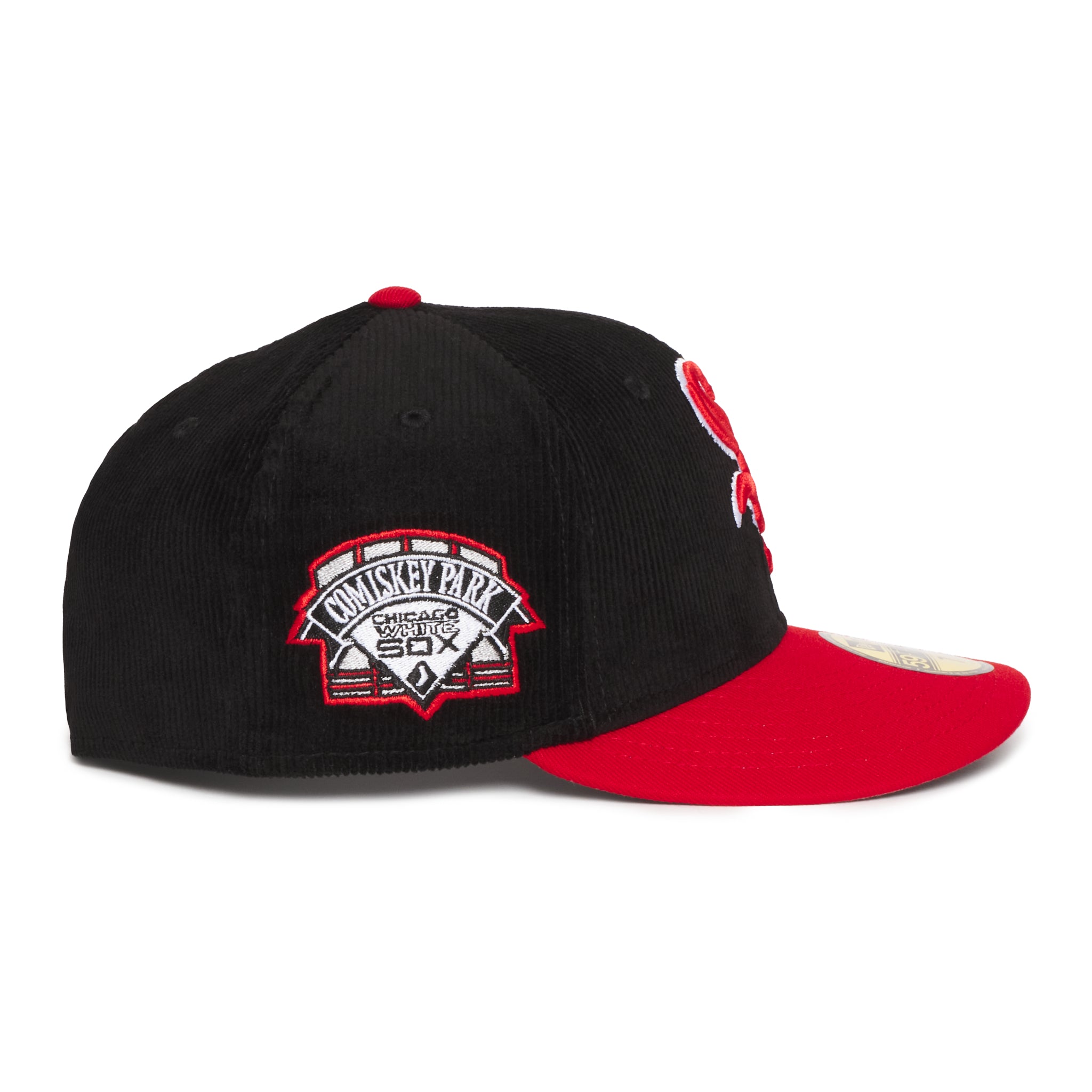 Chicago White Sox Black Corduroy and Red Comiskey Patch Grey uv