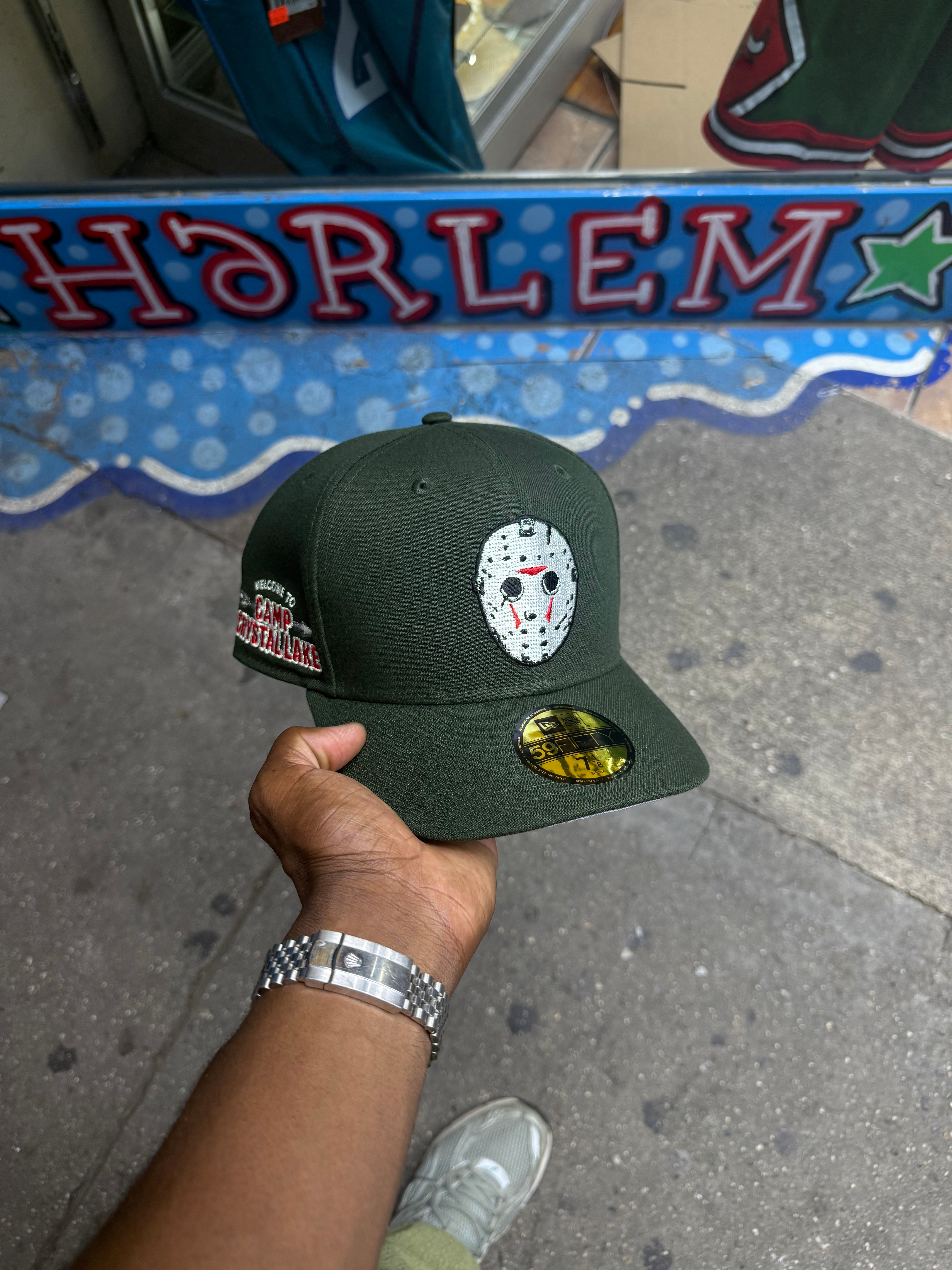 Jason Friday The 13Th Seaweed Green 5950 Fitted