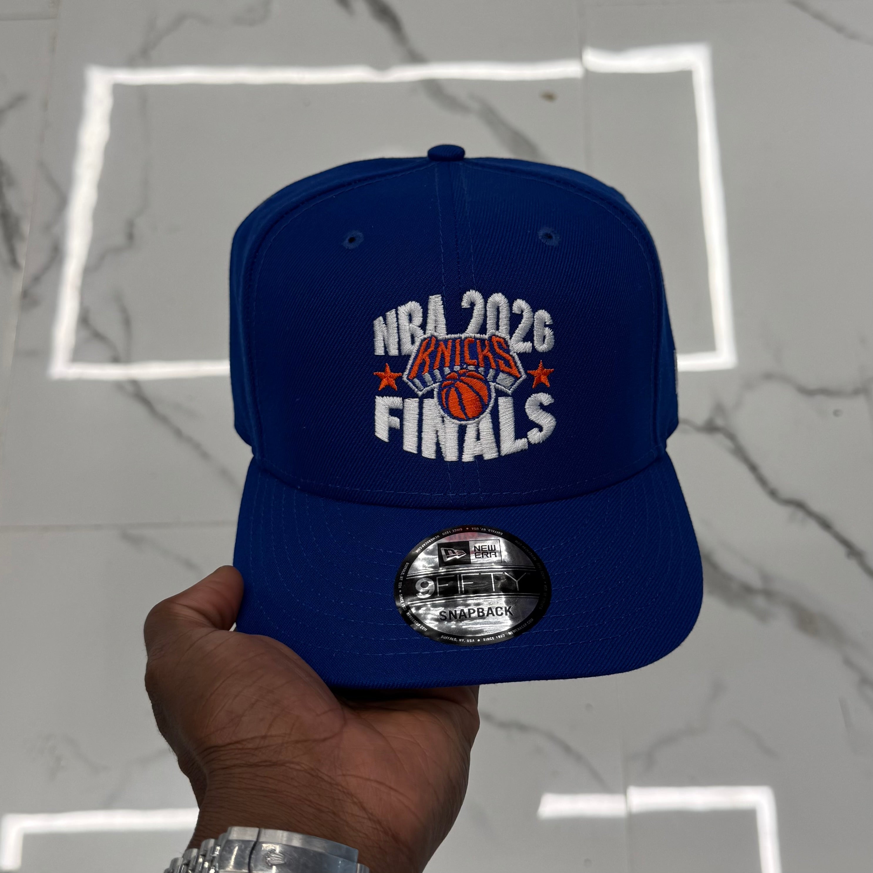New York Knicks NBA 2026 Finals Royal 950 Classic Snap Back
