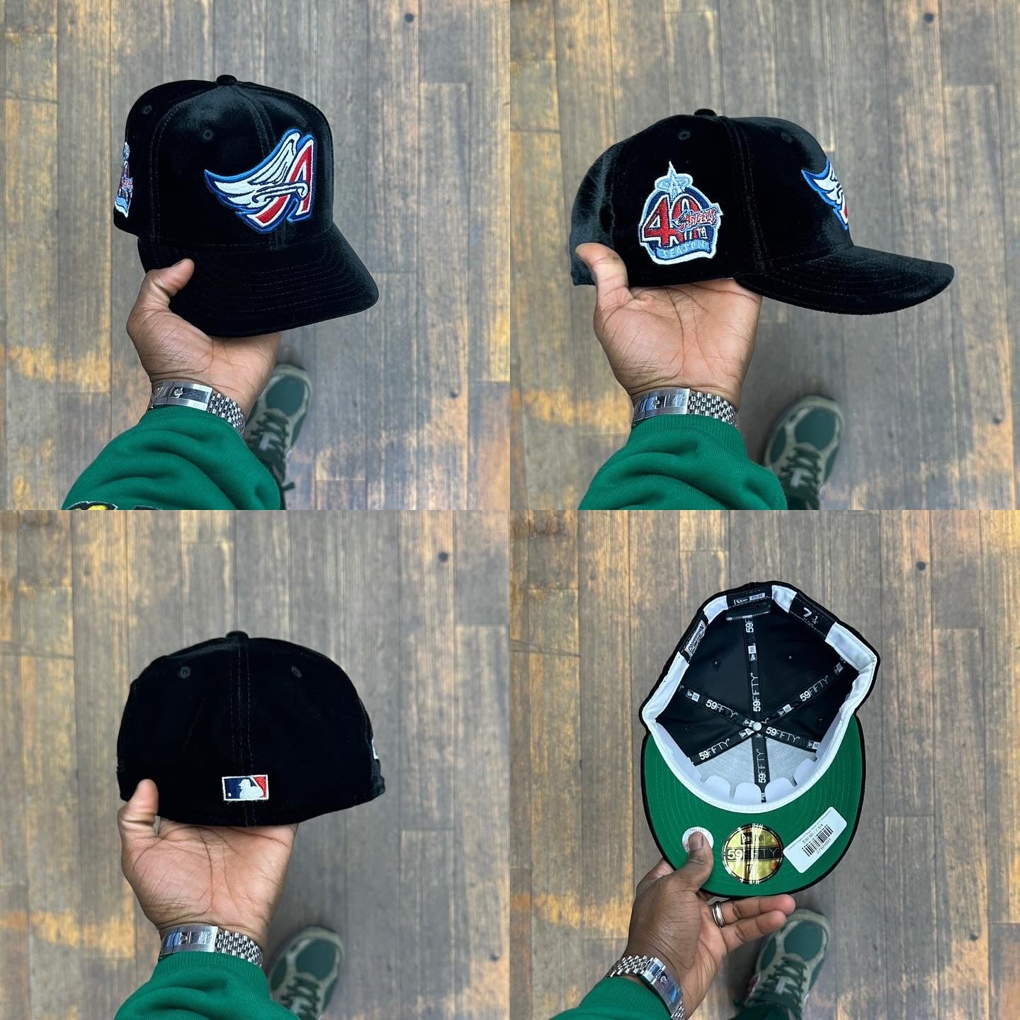 Anaheim Angels All Black Velvet 40Th Anniversary