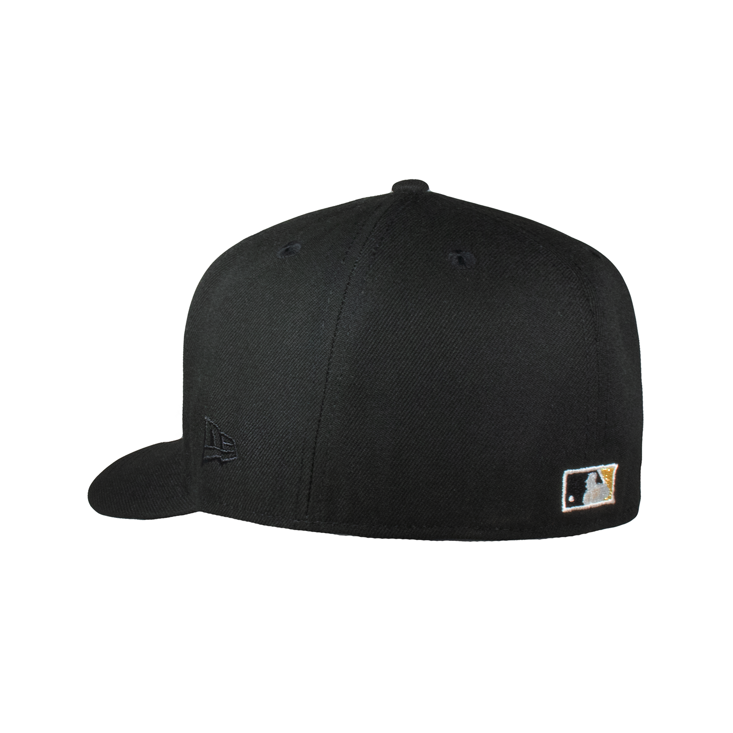 New York Yankees All Black Metallic Gold Logo 2000 WS