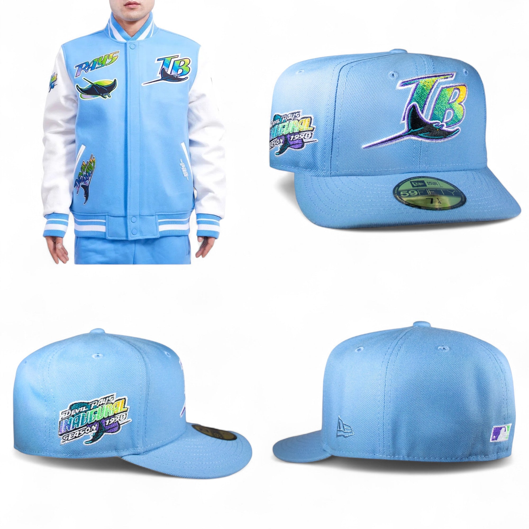 Tampa Bay Rays All Sky Blue Inaugural Seasons Patch
