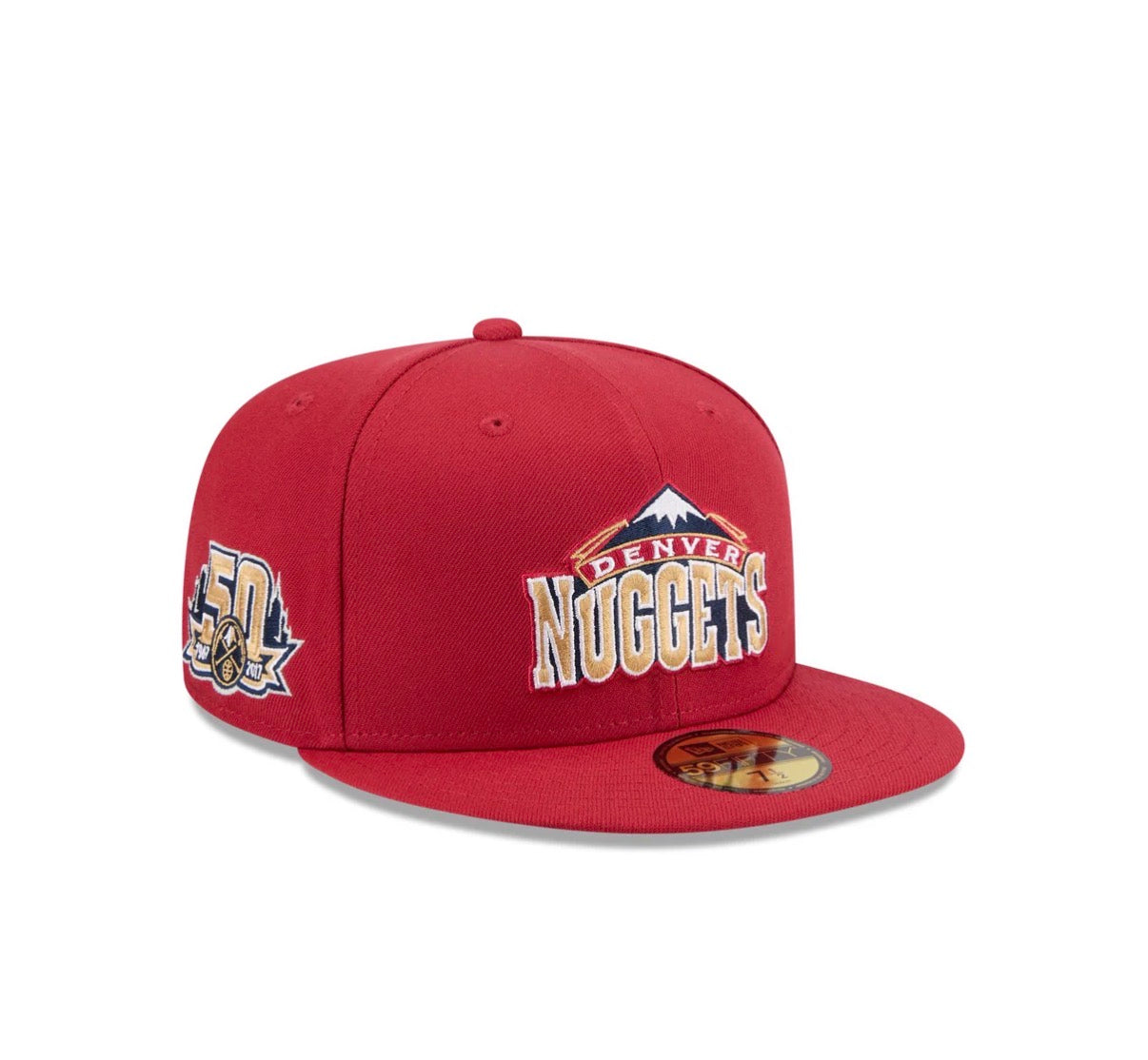 Denver Nuggets Burgundy 50th Grey uv