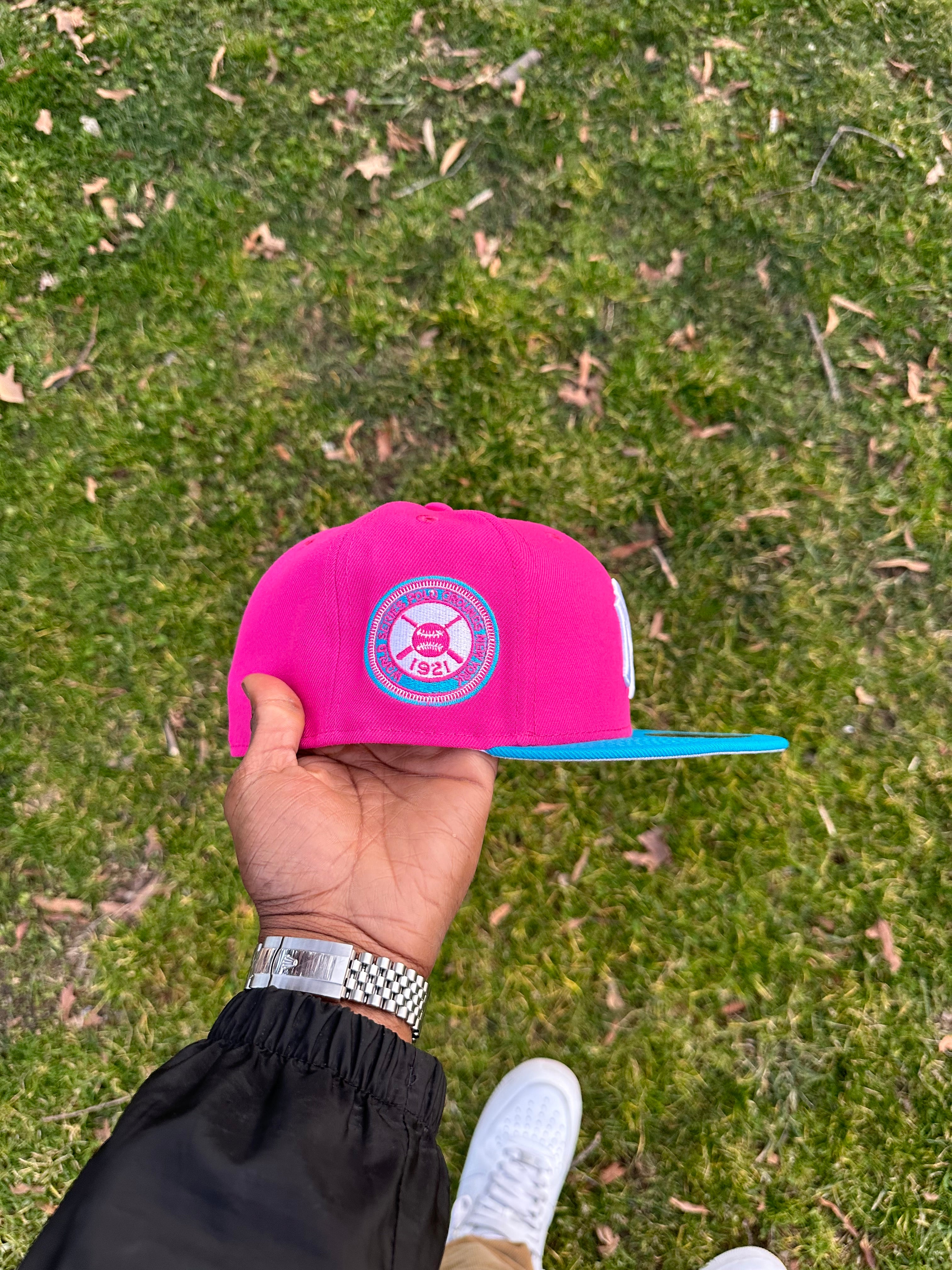 New York Yankees Pink Glow & Blue 1921 World Series