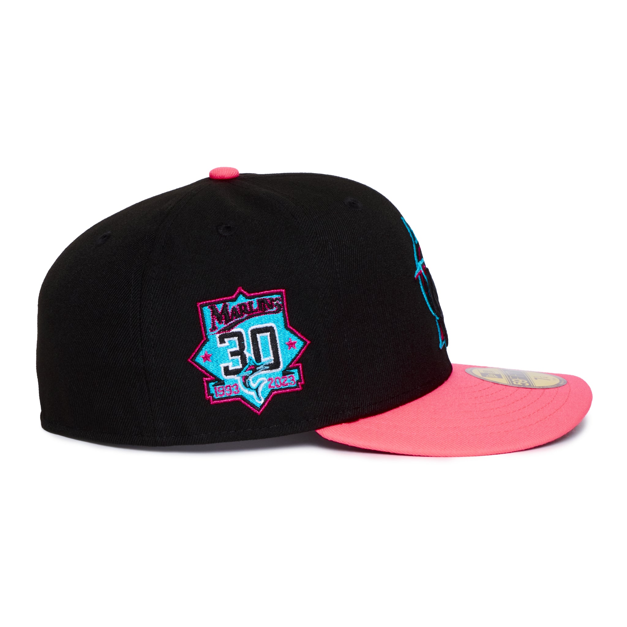 Miami Marlins Black & Pink 30th Anniversary Grey uv