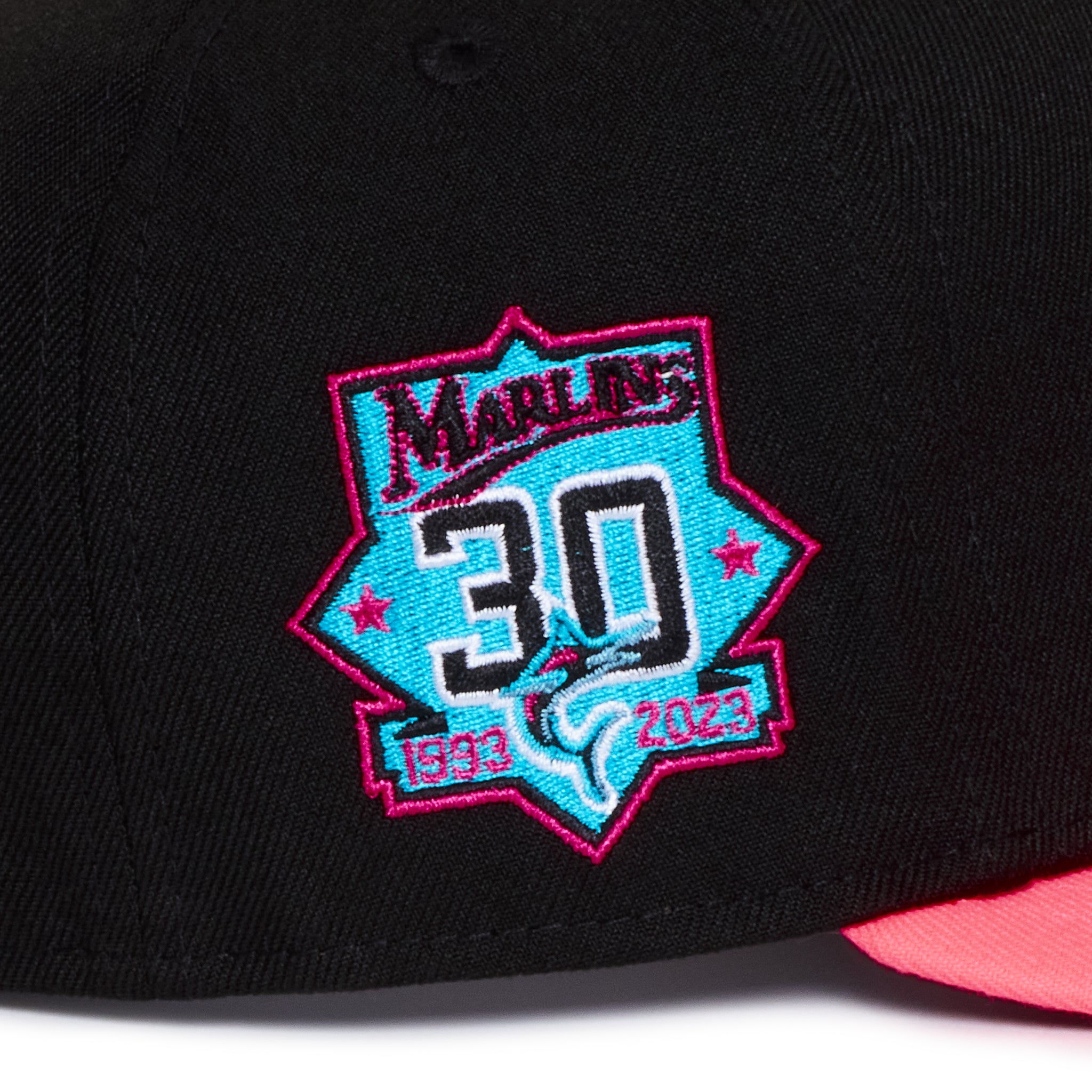 Miami Marlins Black & Pink 30th Anniversary Grey uv
