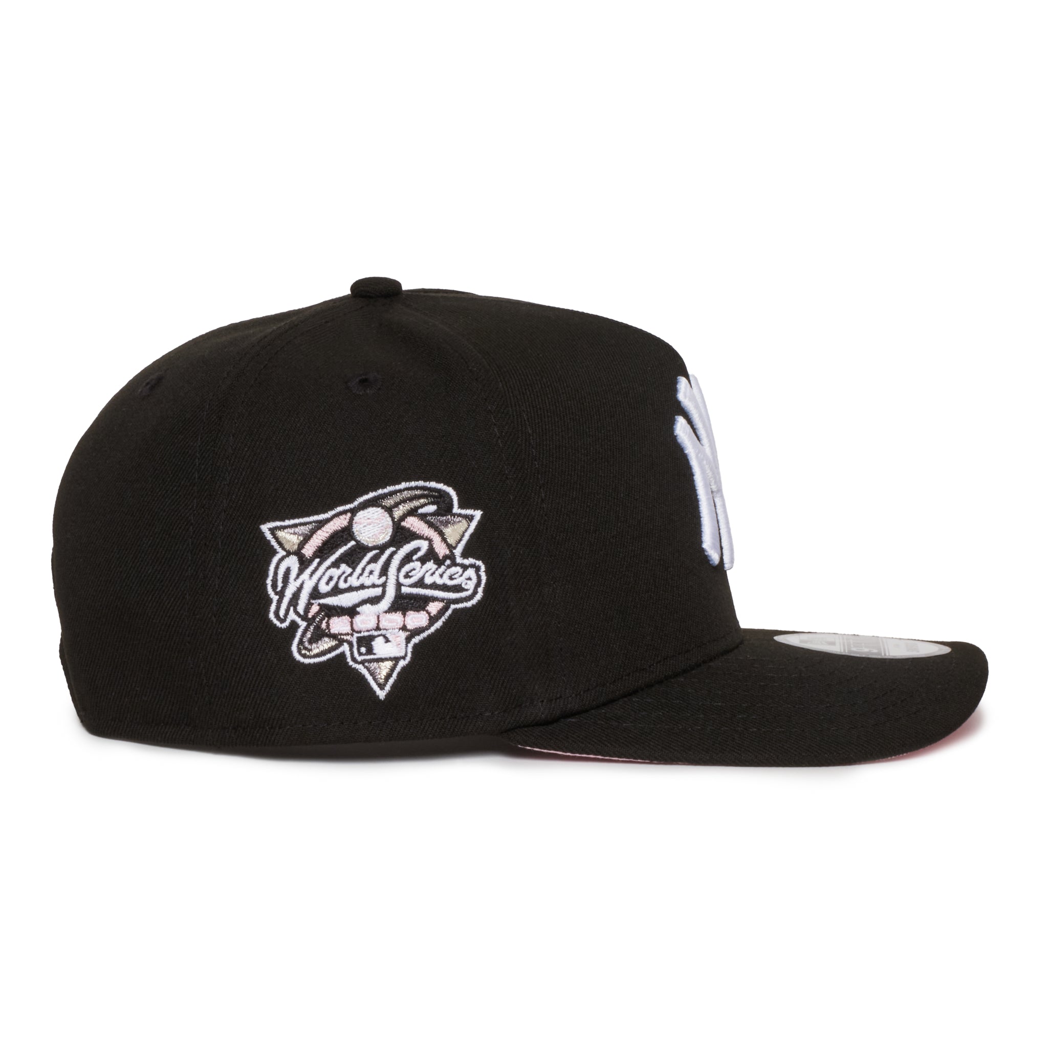 New York Yankees Black Pink Heart 950 AFrame 00 WS Patch  Snap Back