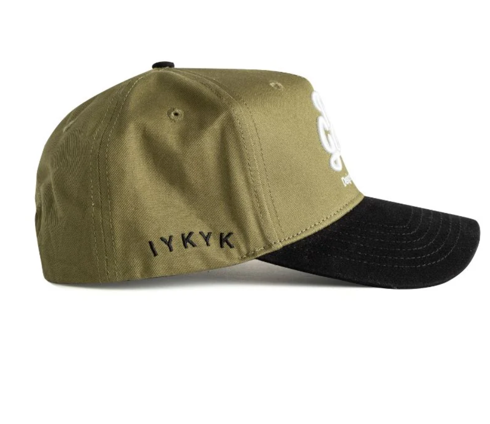 DAD GANG Olive Green and Black Trucker