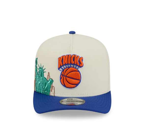 New York Knicks HWC Chrome White 9FIFTY A-Frame Snapback