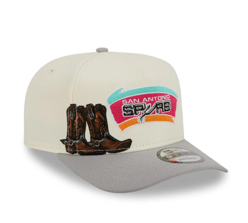 San Antonio Spurs HWC Chrome White 9FIFTY A-Frame Snapback