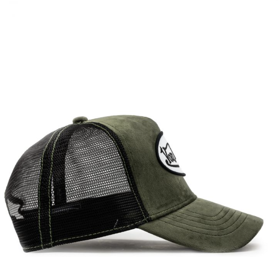 Von Dutch Green Suede Trucker
