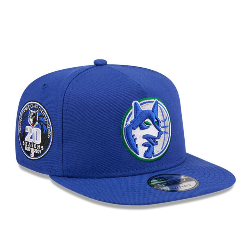 Minnesota Timberwolves Royal HWC AFrame 20 Year Anniversary Snap Back
