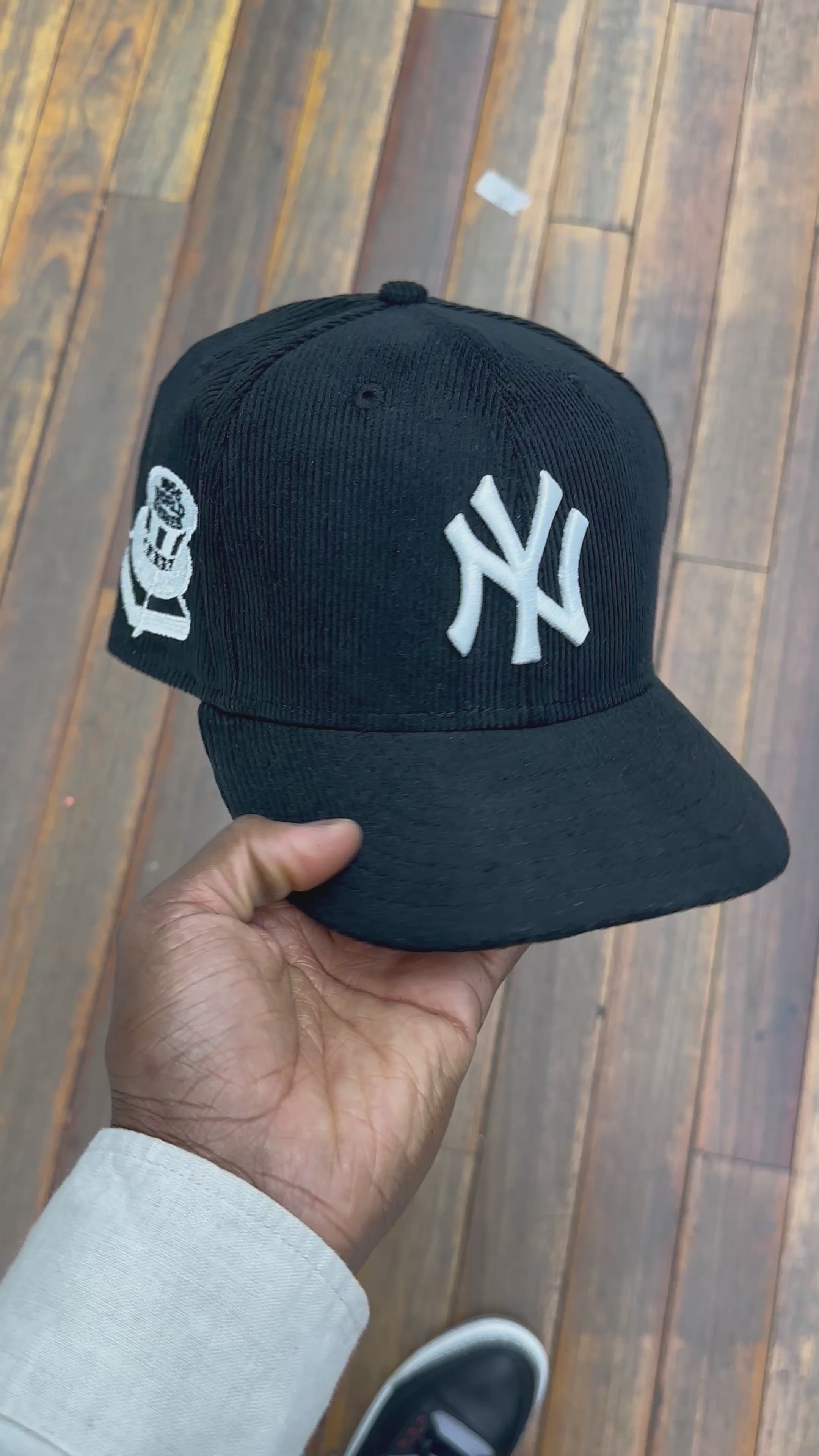 New York Yankees All Black Corduroy 1956 World Series