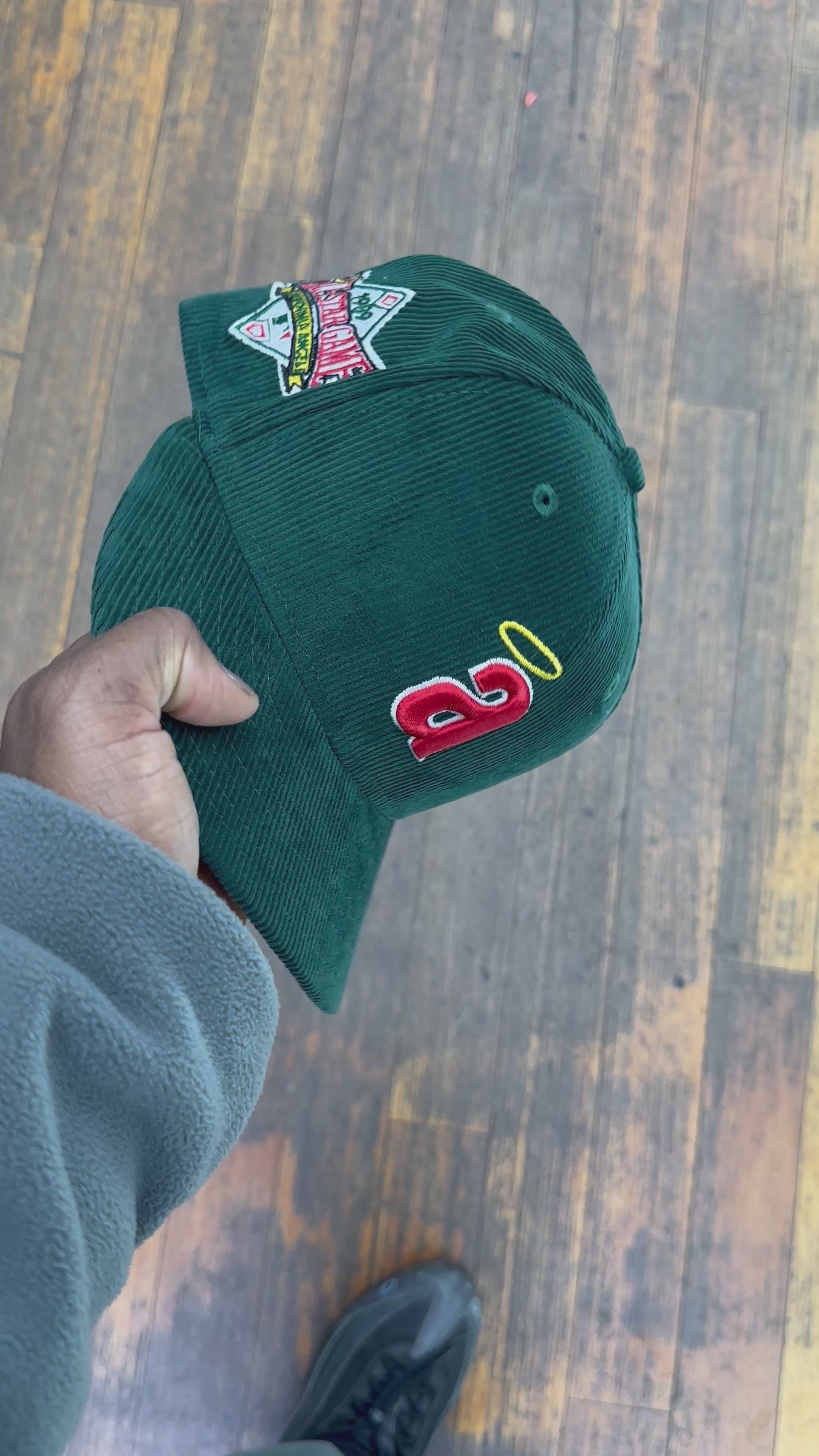California Angels Dark Green Corduroy 1989 All Star Game