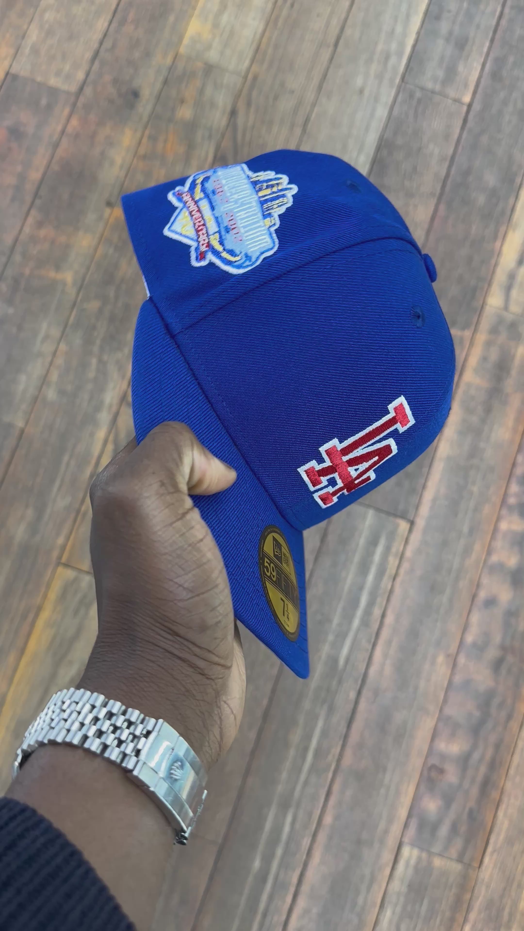 Los Angeles Dodgers All Royal Blue Red Logo 40th Anniversary