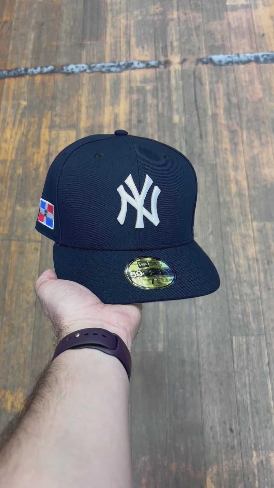 New York Yankees All Navy Blue Dominican Republic Flag