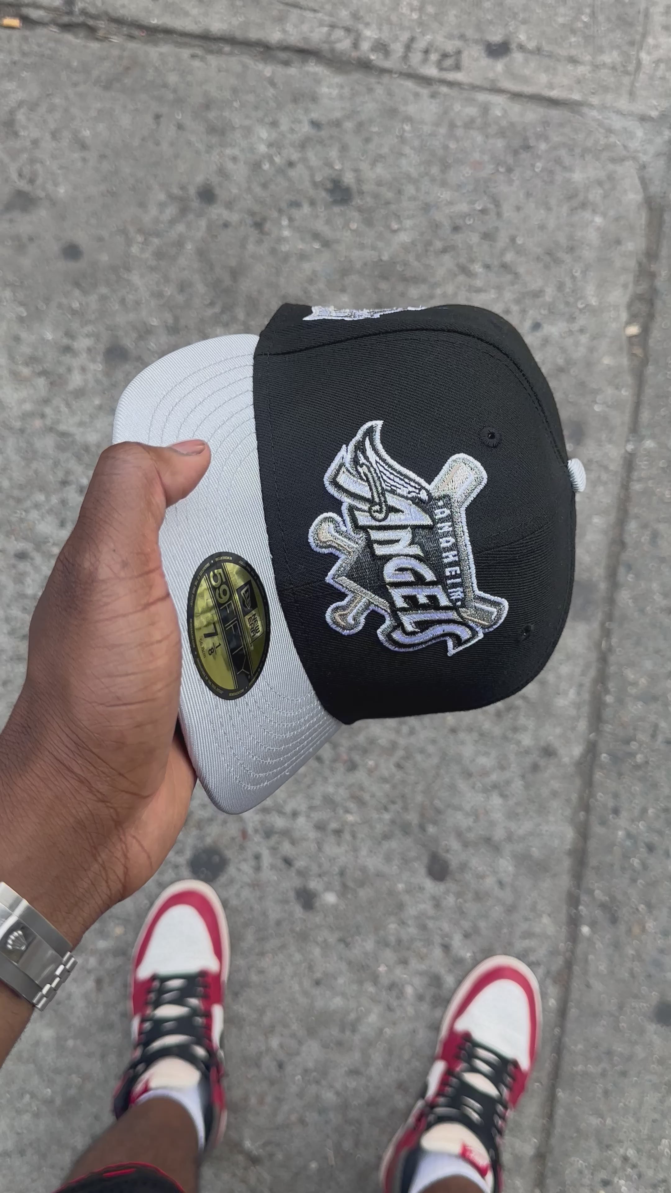 Anaheim Angels Black & Metallic 40th Season Grey UV