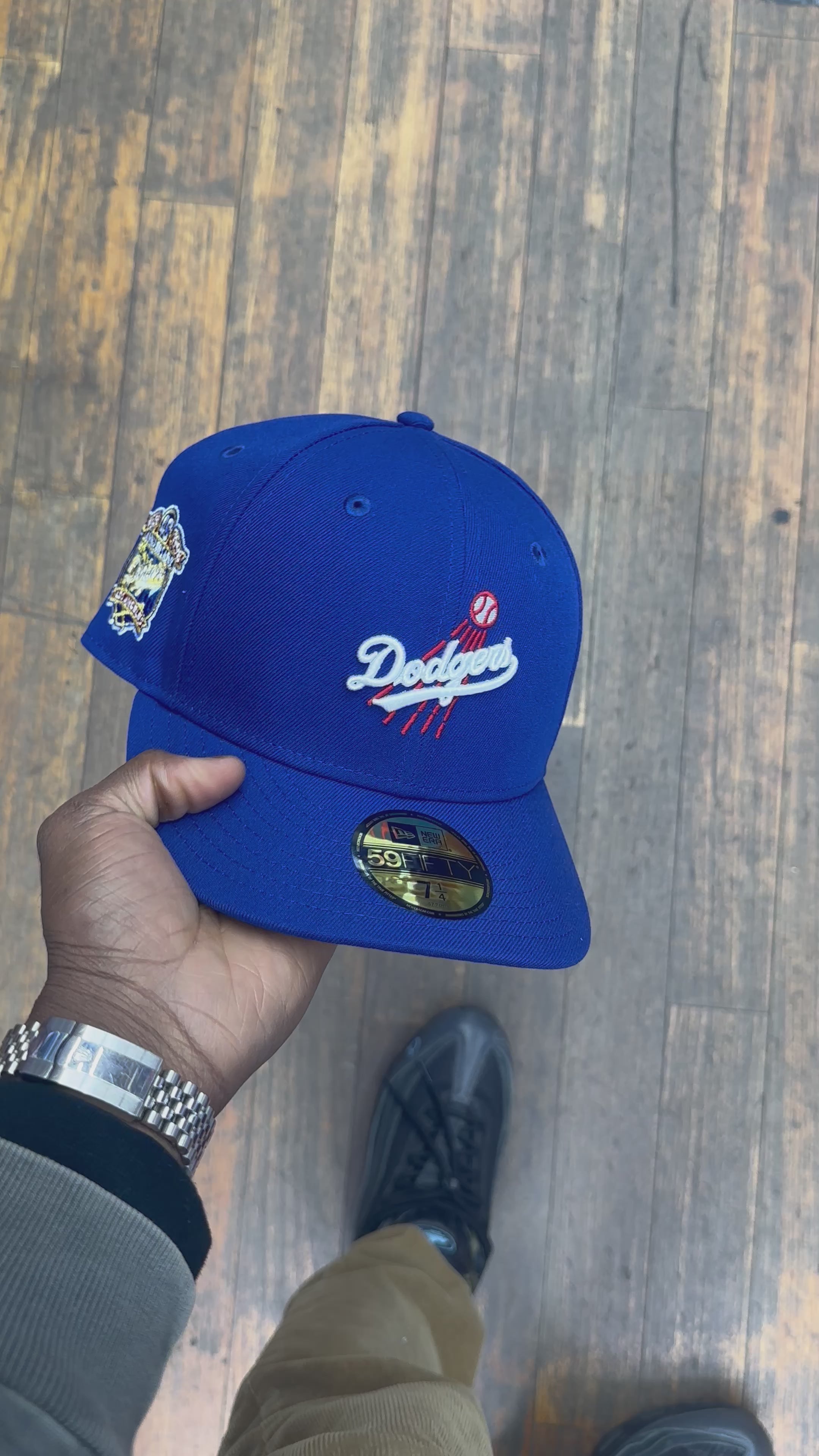 Los Angeles Dodgers All Royal Blue Script 40th