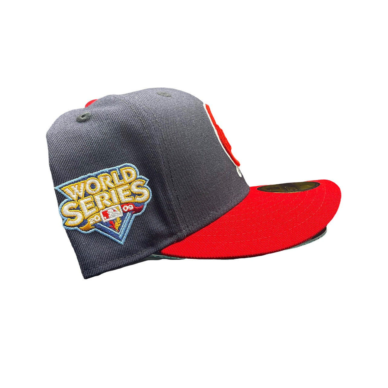 NY. YANKEES 2T Navy Blue and Red 09 WS